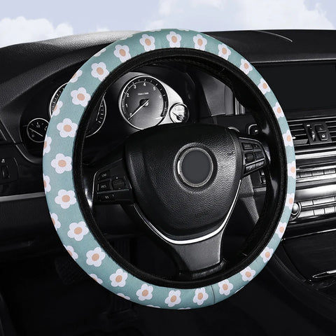 Small Fresh Flower Steering Wheel Cover