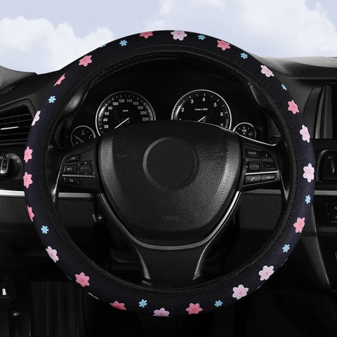 Small Fresh Flower Steering Wheel Cover