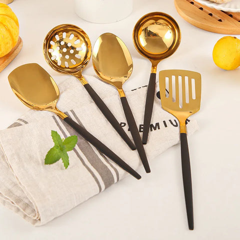 Stainless Steel Long Handle Kitchen Cooking Utensils